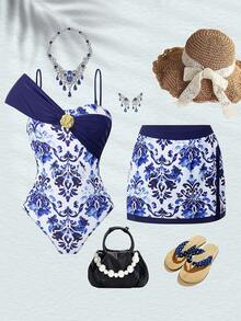 Dress Blue White Porcelain