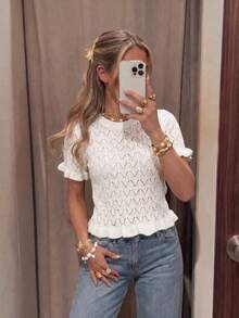 Top Hollow Floral Pattern