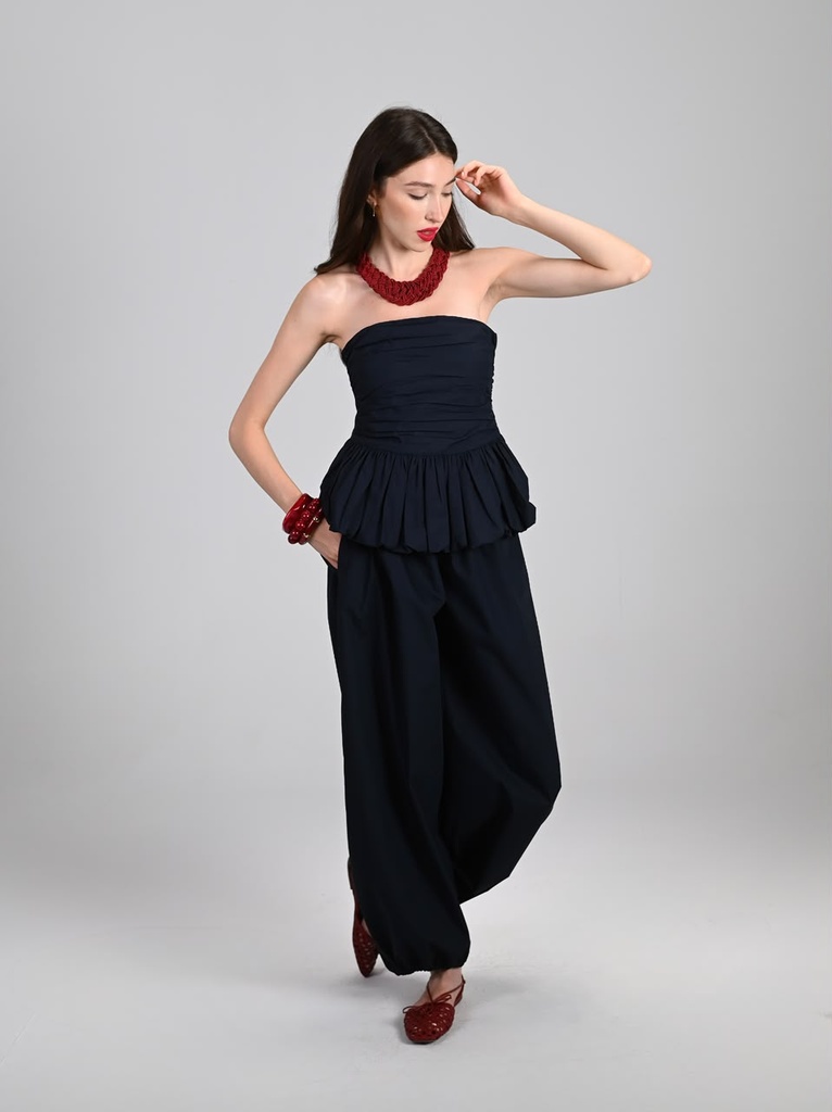 Classic Navy Strapless Set