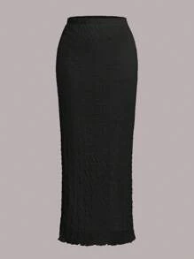 Skirt EZwear Solid Textured