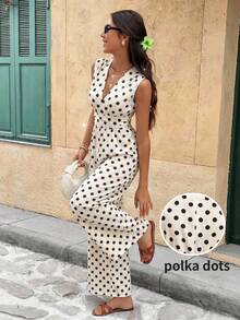 [LW221] Jumpsuit Serisse Black White