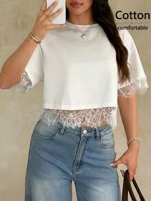 Lace White Shirt